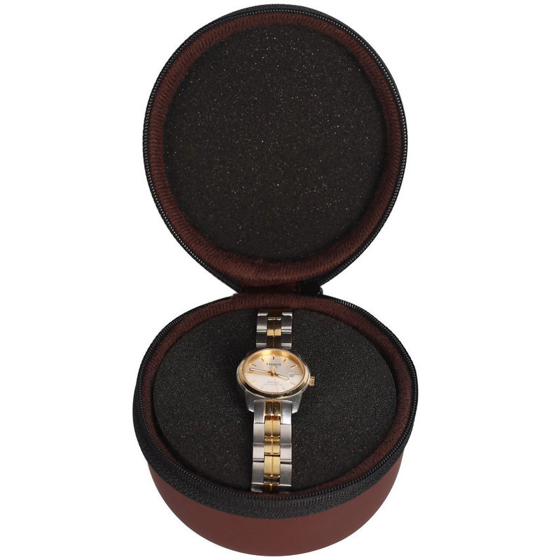 Boîte de montre ronde EVA Boîte d'emballage de boîte de montre à coque dure Personnalisation de boîte-cadeau haut de gamme